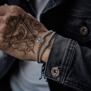Crown Charm Men Bracelet