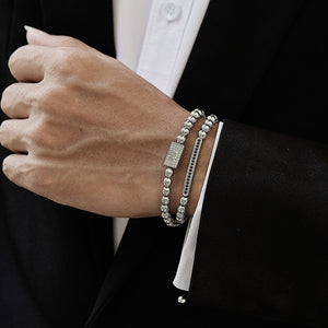 Crown Charm Men Bracelet