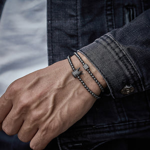 Crown Charm Men Bracelet