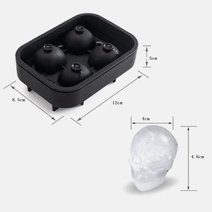 KE 3D Skull Silicone Mold Ice Cube Maker
