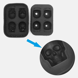 KE 3D Skull Silicone Mold Ice Cube Maker