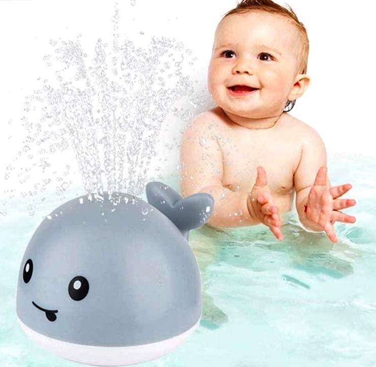 Sprinkler Whale Bath Toy with LED Lights