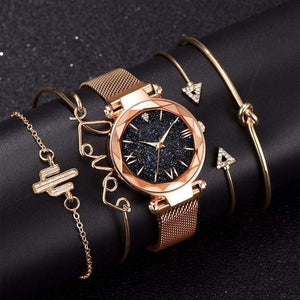 Starry 5pc Set Women Watch