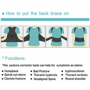 Adjustable Posture Corrector Back Support
