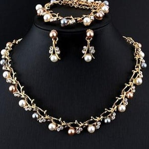 Sophisticated Pearl  Necklace and  Earring Sets