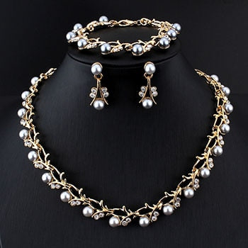 Sophisticated Pearl  Necklace and  Earring Sets