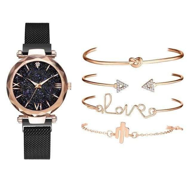 Starry 5pc Set Women Watch